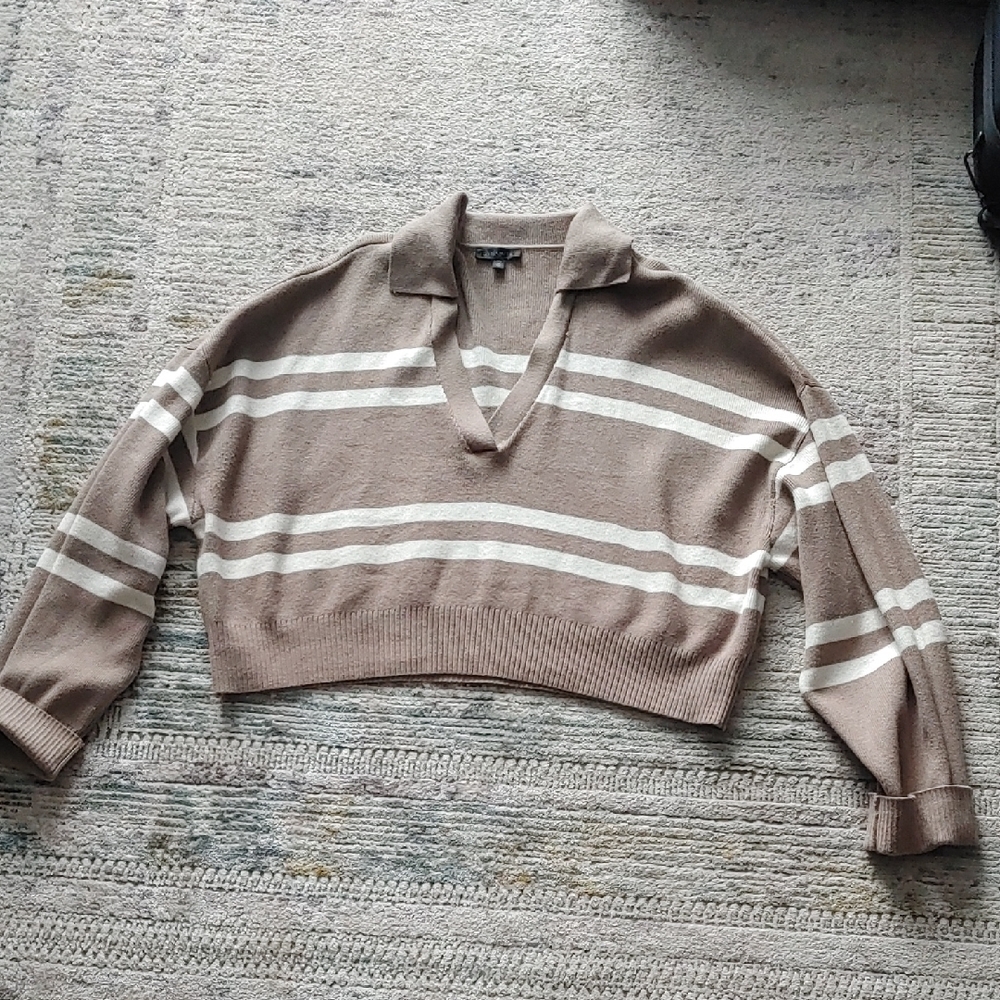 2 For 20! Cropped Boxy Polo Sweater